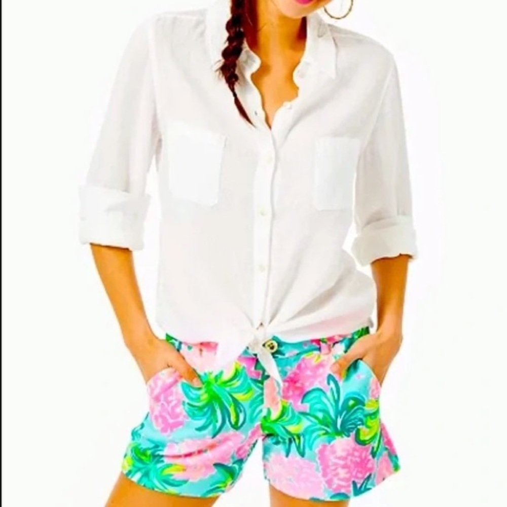 GUC Lilly Pulitzer Callahan Knit Short. Pineapple Shake. Size 2.